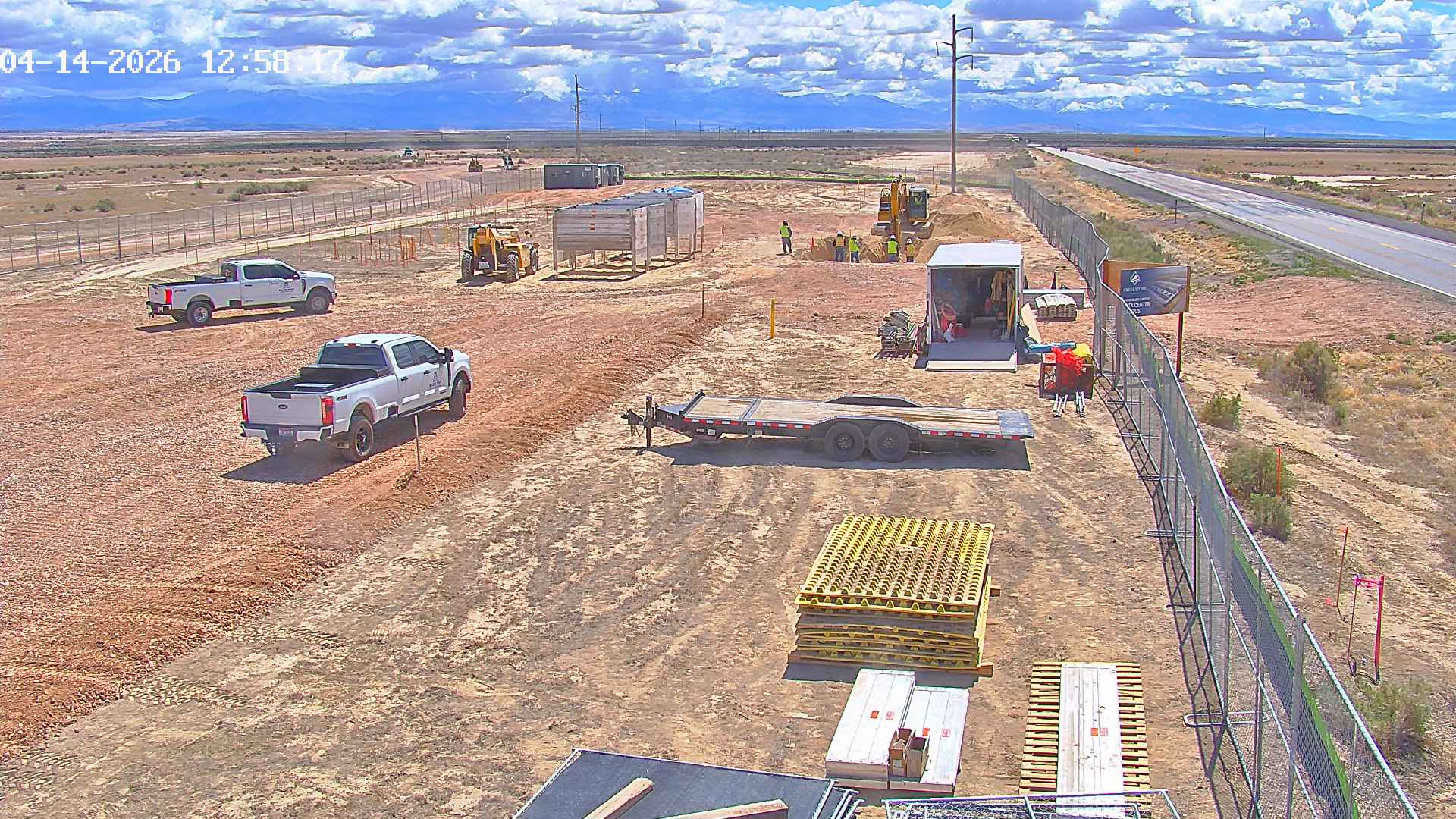 Phase 1 of the natural gas connection infrastructure currently under construction at the Creekstone Energy site in Millard County.