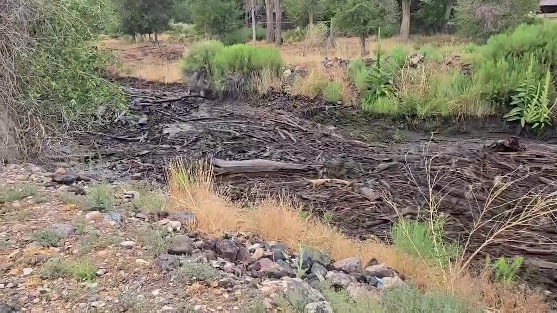 Flash flooding and a debris flow near Beaver, Utah, as a result of the Cottonwood Fire, in mid-July, 2026.