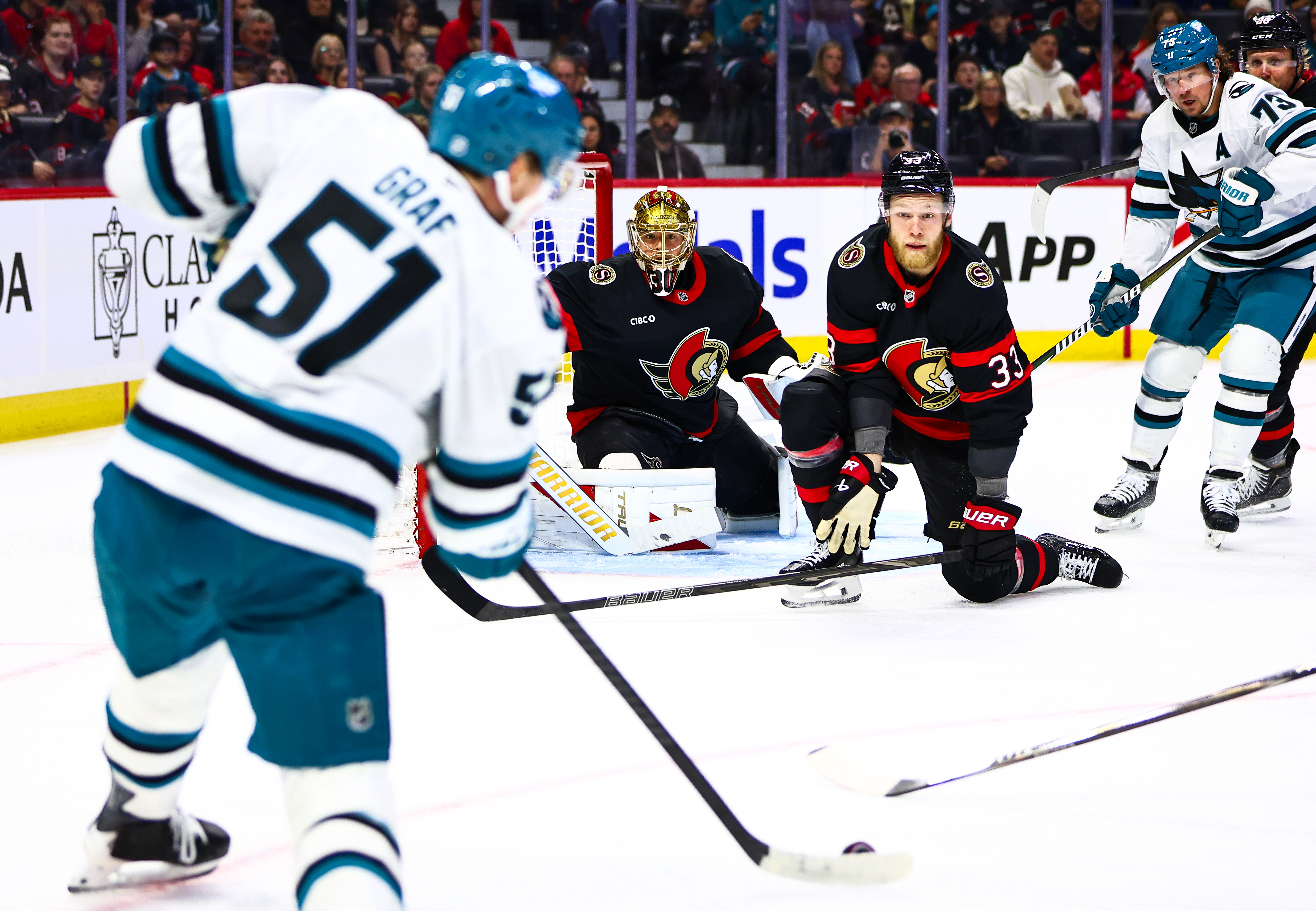 Sharks beat the Senators 6-2 for their 1st regulation victory of the season
