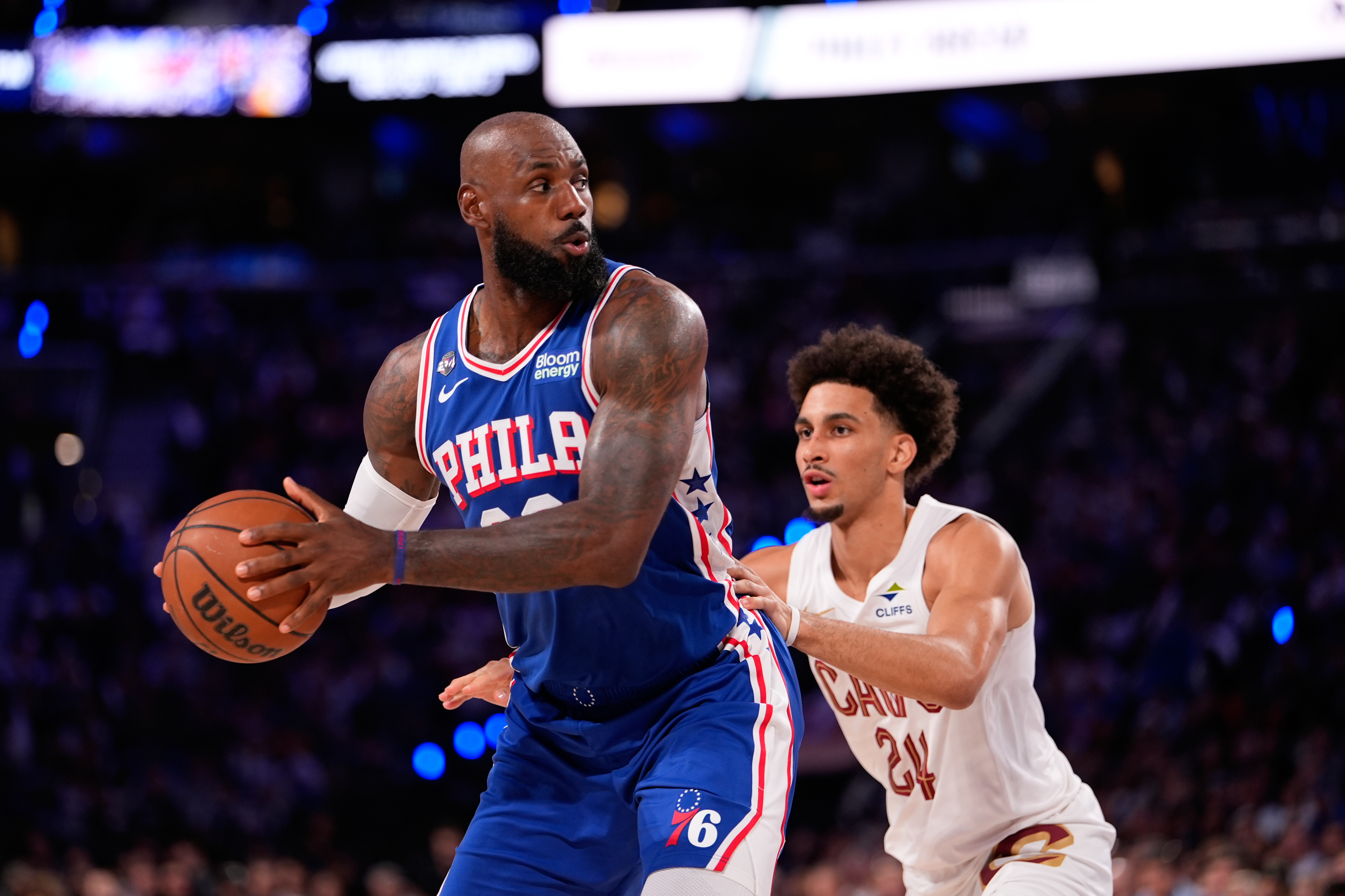 James, Embiid, Maxey spark 76ers' rally from 29 points down in home opener to stun Cavs 114-106