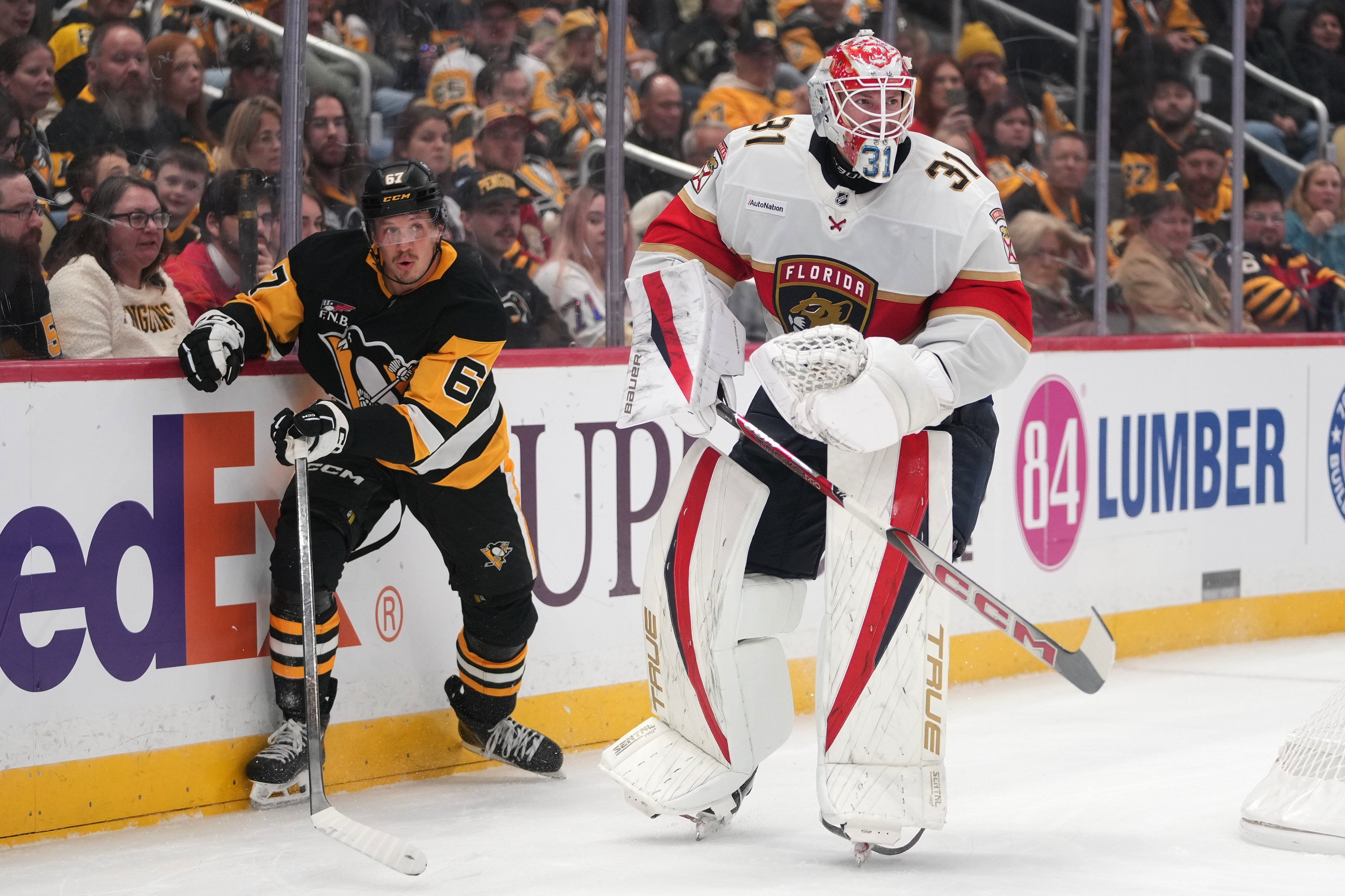 Florida Panthers rookie goalie Cooper Black — all 6-foot-9 of him — makes NHL history in debut