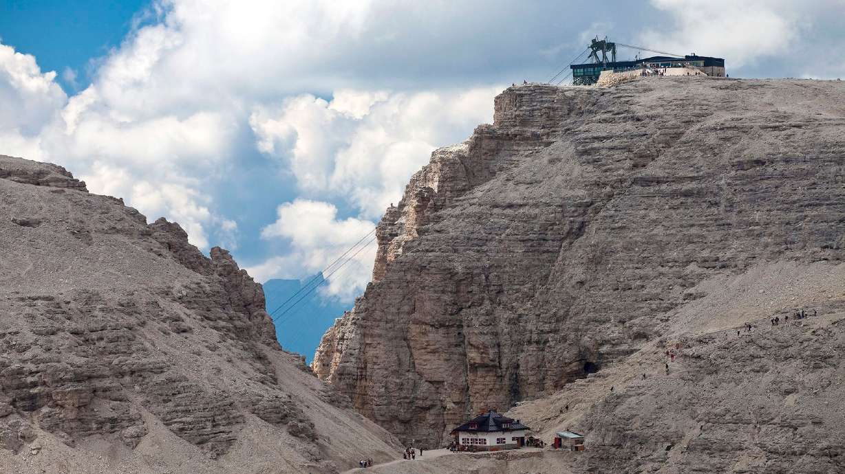 Forcella Pordoi can only be reached by cable car.