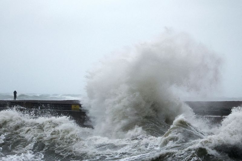 Storm causes power outages and traffic disruptions in France and Britain