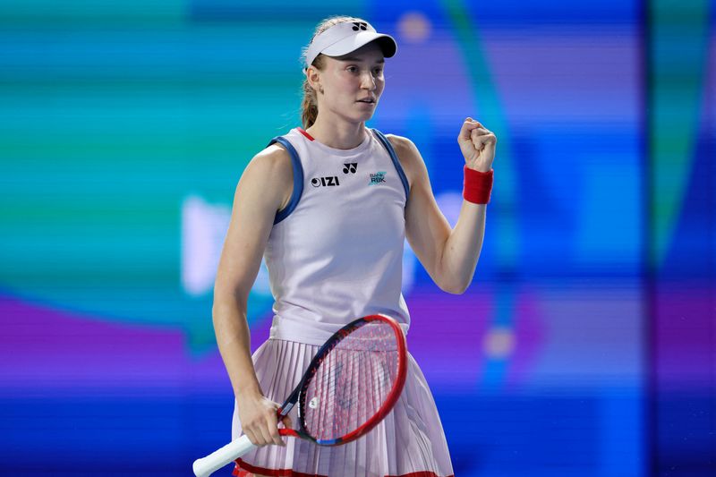 Tennis-Holder Rybakina sets up Fernandez clash in Ningbo final