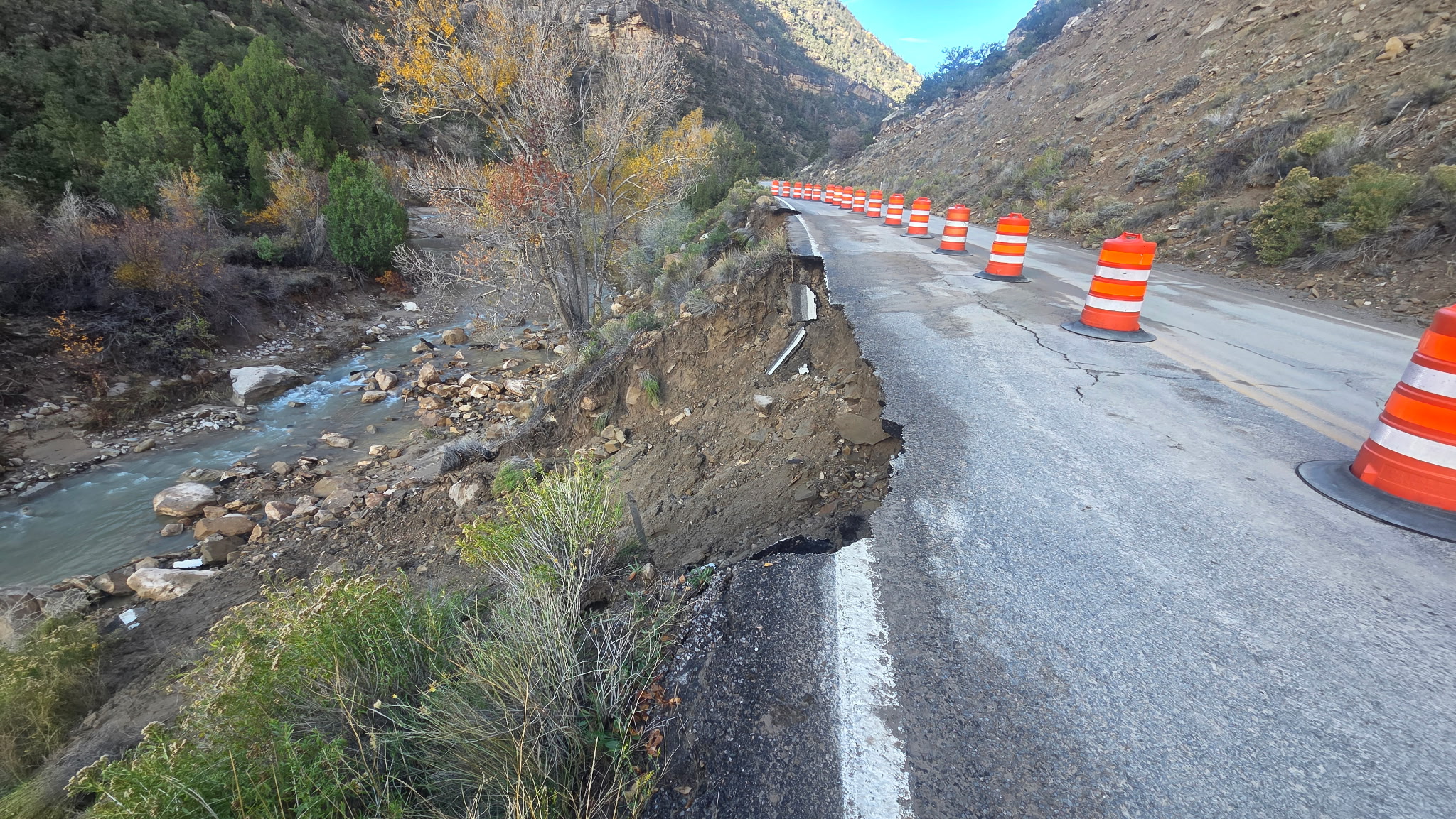 Portion of state Route 29 in Emery County closed due to road collapse