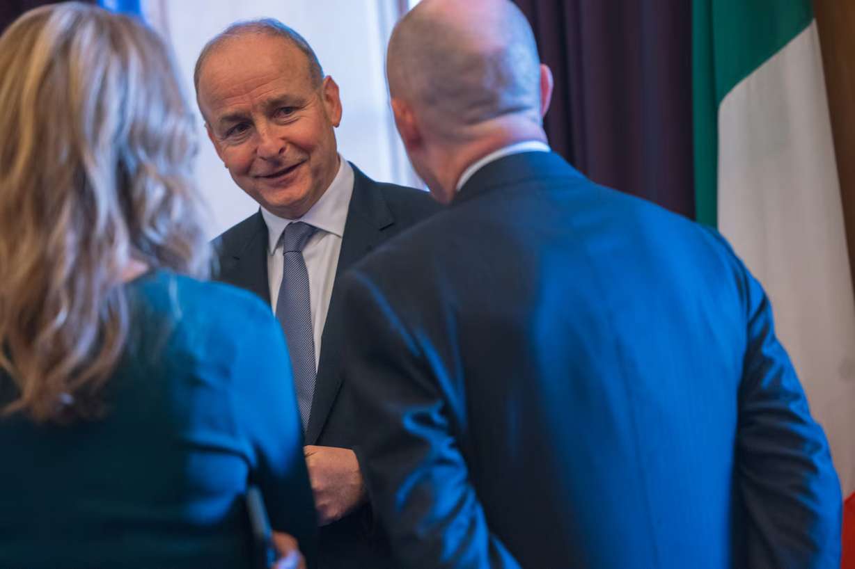 Utah Gov. Spencer Cox and first lady Abby Cox met with Irish Prime Minister Micheál Martin in Dublin on Wednesday.