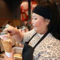 This unique ice cream shop just had its busiest opening yet. Can you guess where?