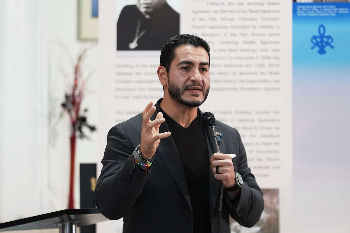 Democratic nominee for U.S. Senate Abdul El-Sayed speaks during a campaign event Oct. 14, in Detroit.