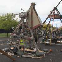Thousands attend USU's annual pumpkin toss competition