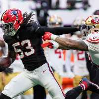 A week after frightening injury, Falcons rookie Daniels comes up big in win over 49ers