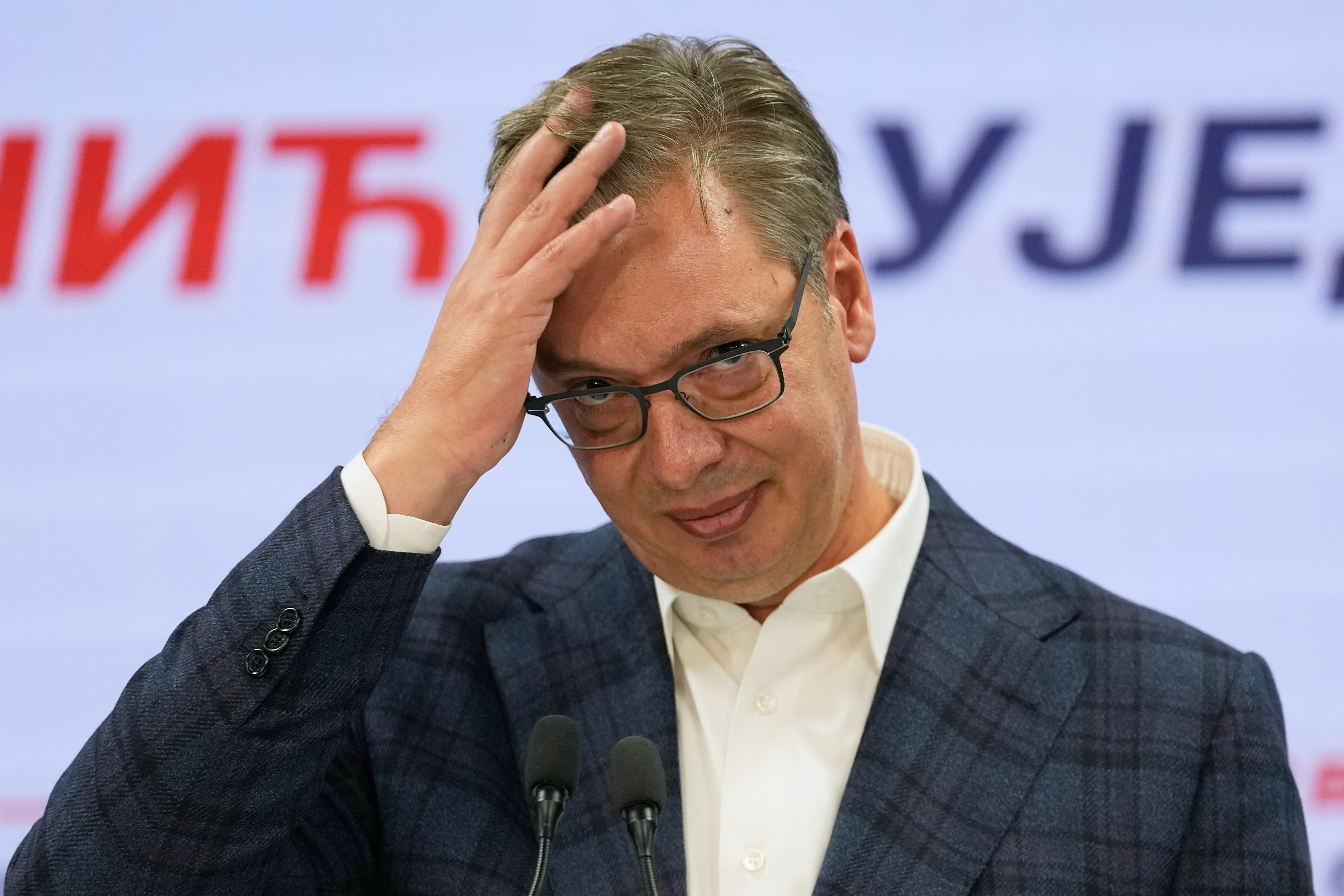 Serbia's political veteran Vucic outplayed all opponents. Then came the students
