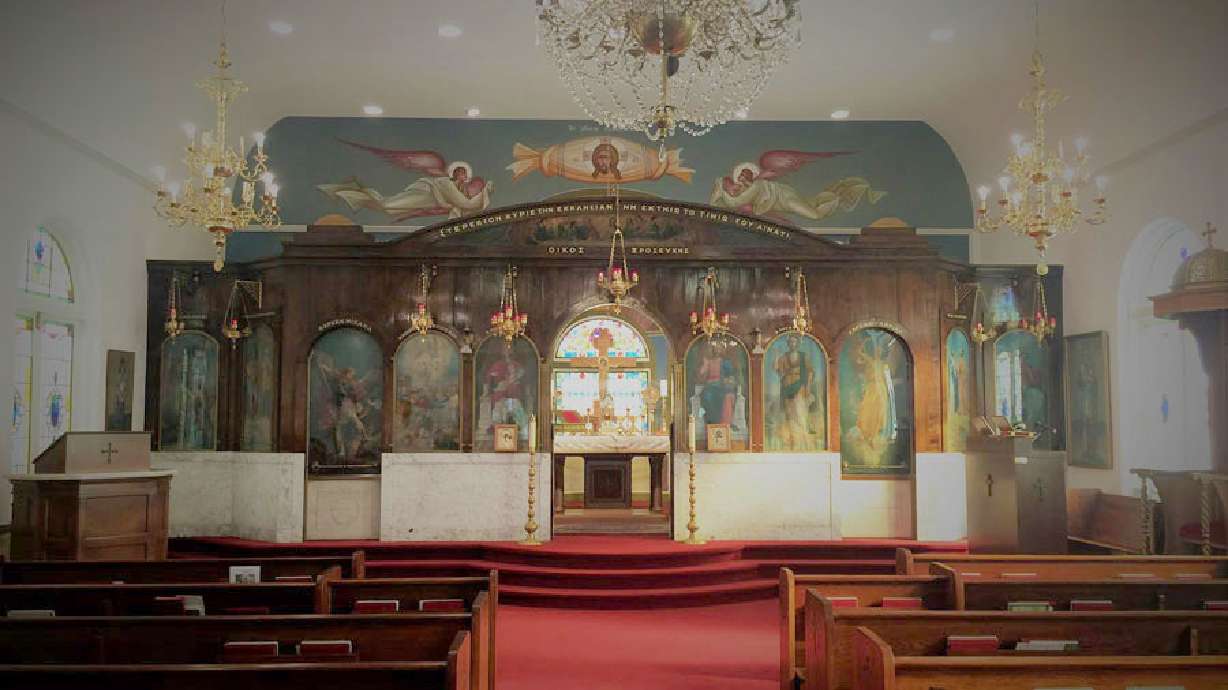 New religious icons, like these pictured above, were added to the interior of the Greek Orthodox Church in Pocatello seven years ago.