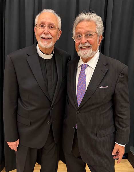 Father Constantine Zozos, left, with his brother.