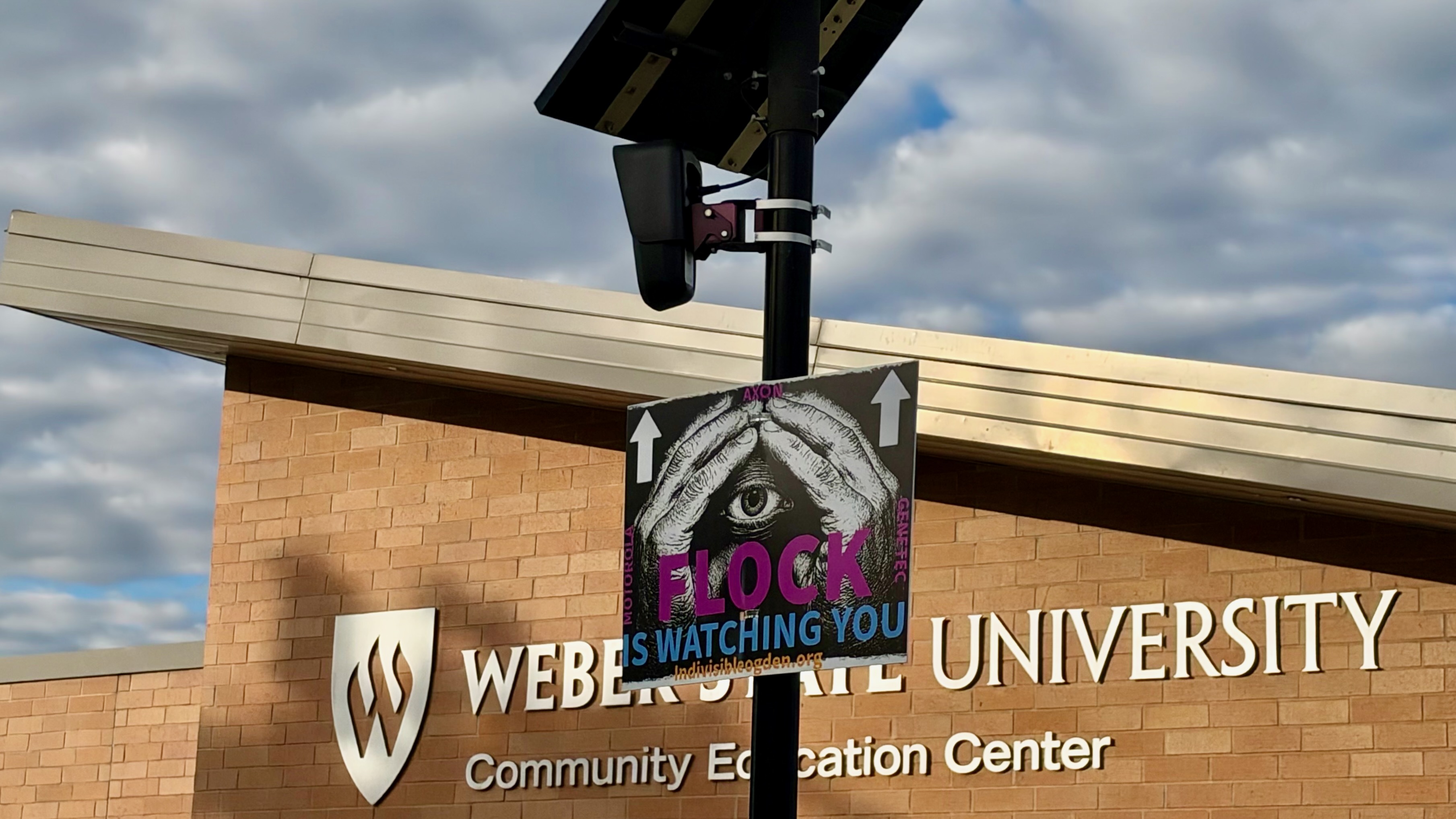 Weber County man arrested after allegedly placing signage identifying license plate readers