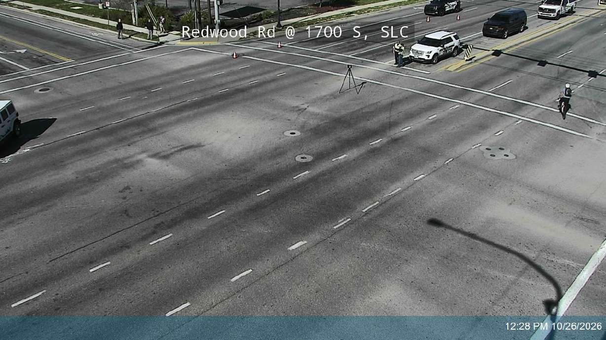 Police investigate a crash in Salt Lake City after a person was hit by a vehicle and critically injured on Monday.