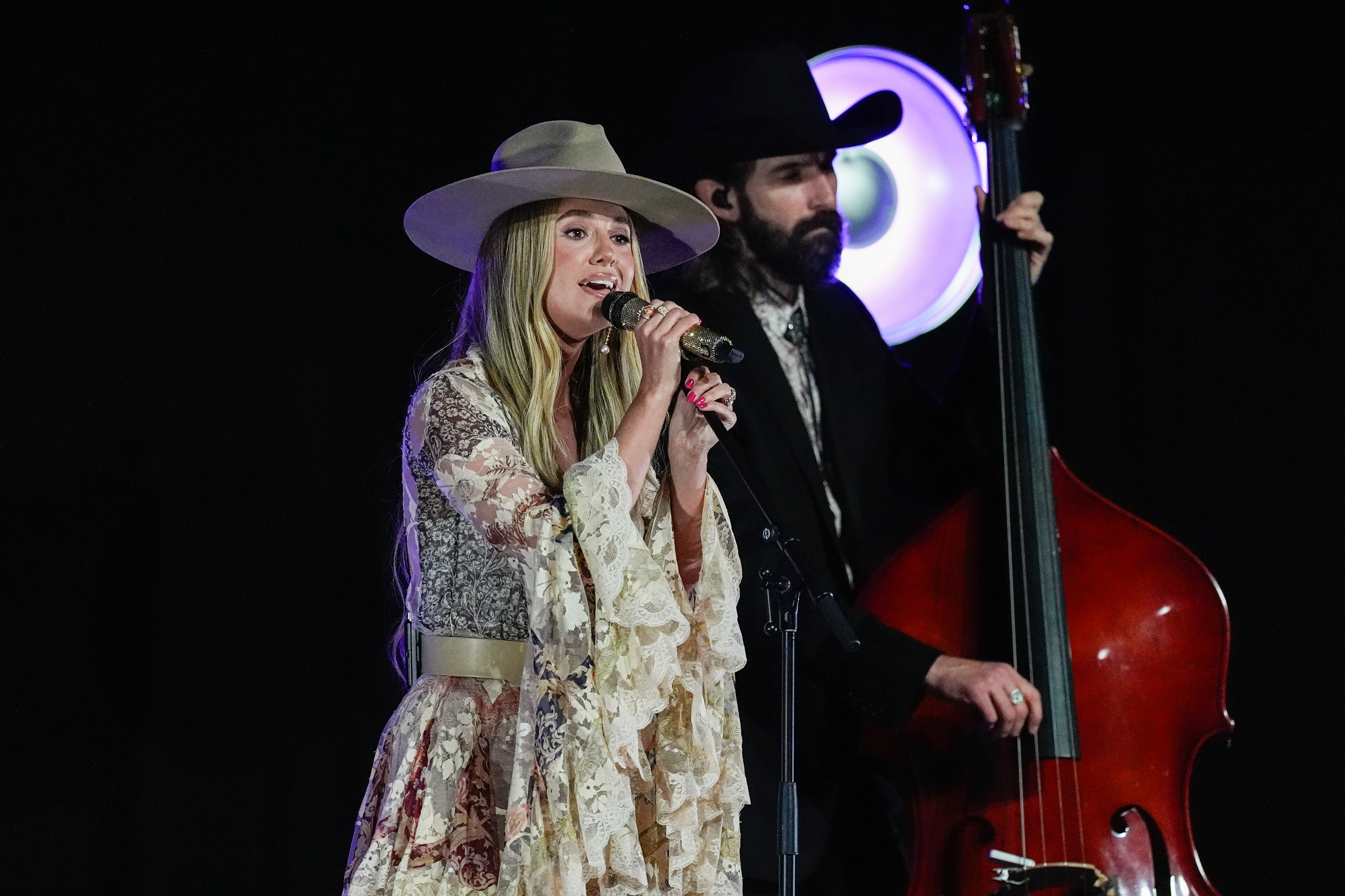 Lainey Wilson performs during the Nashville Songwriters Hall of Fame Gala on Monday at the Music City Center in Nashville, Tenn.
