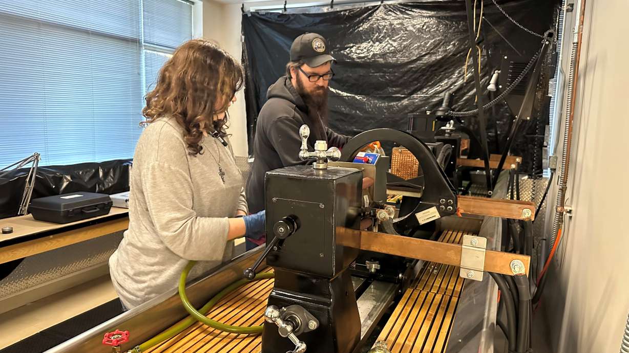 Students in the non-destructive tech program at SLCC. While overall college enrollment in Utah has slowed, technical education programs are experiencing significant growth.