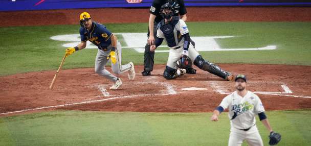 Brewers rout the Rays 10-1 to move within a win of their first World Series title