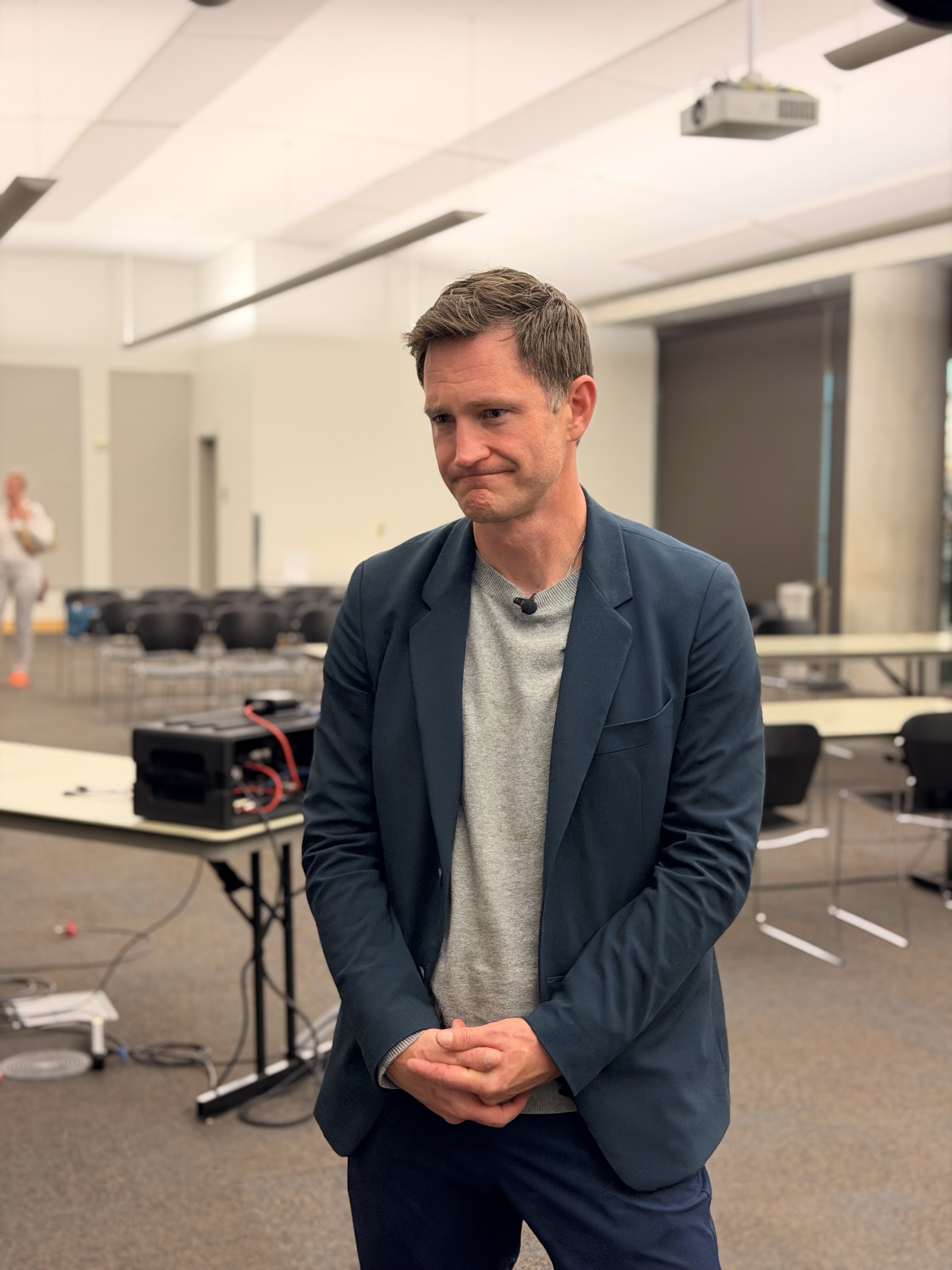 Library CEO Noah Baskett is pictured on Monday.