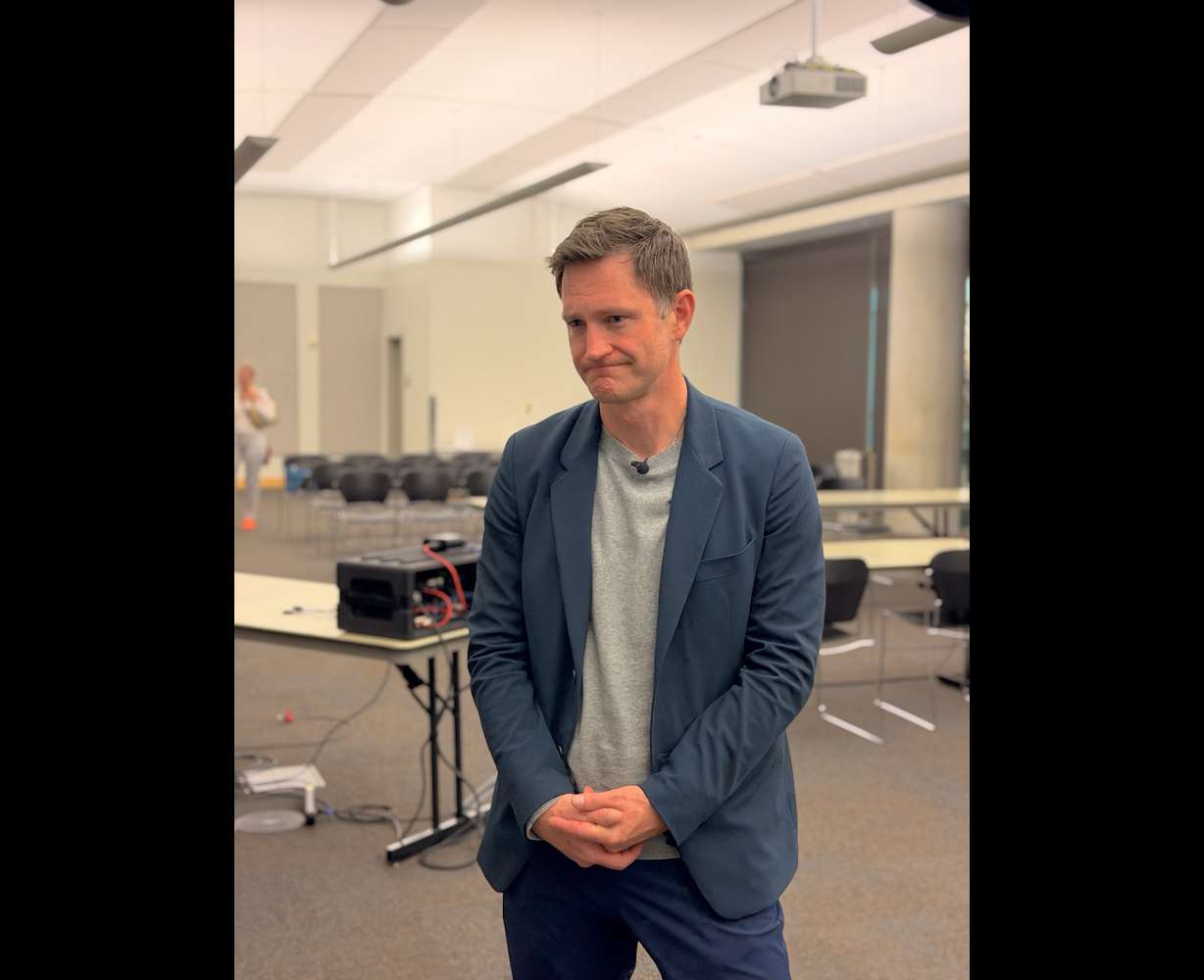 Library CEO Noah Baskett is pictured on Monday.