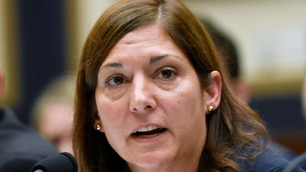Then-Deputy Assistant Director for Counterterrorism at the FBI Nikki Floris, testifies before the House Judiciary Committee hearing on Capitol Hill in Washington, Oct. 22, 2019. Floris is due back in court on Tuesday for a preliminary hearing on her participation in investigations into Hunter Biden.