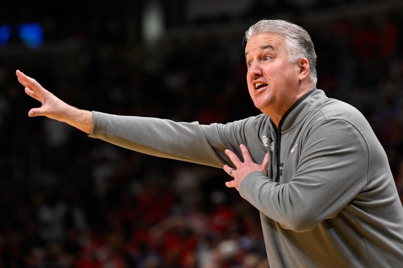 Mar 28, 2026; San Jose, CA, USA; Purdue Boilermakers head coach Matt Painter reacts in the second half against the Arizona Wildcats during an Elite Eight game of the West Regional of the men's 2026 NCAA Tournament at SAP Center.