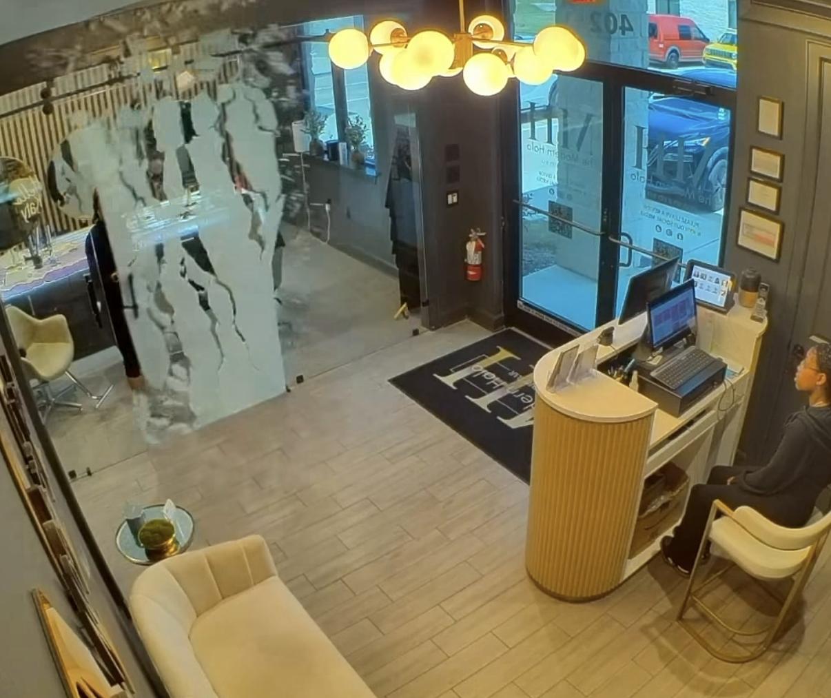 Have You Seen This? Glass door shatters unexpectedly at salon