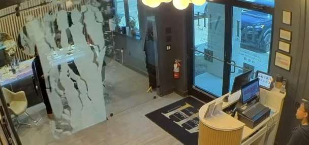 Have You Seen This? Glass door shatters unexpectedly at salon