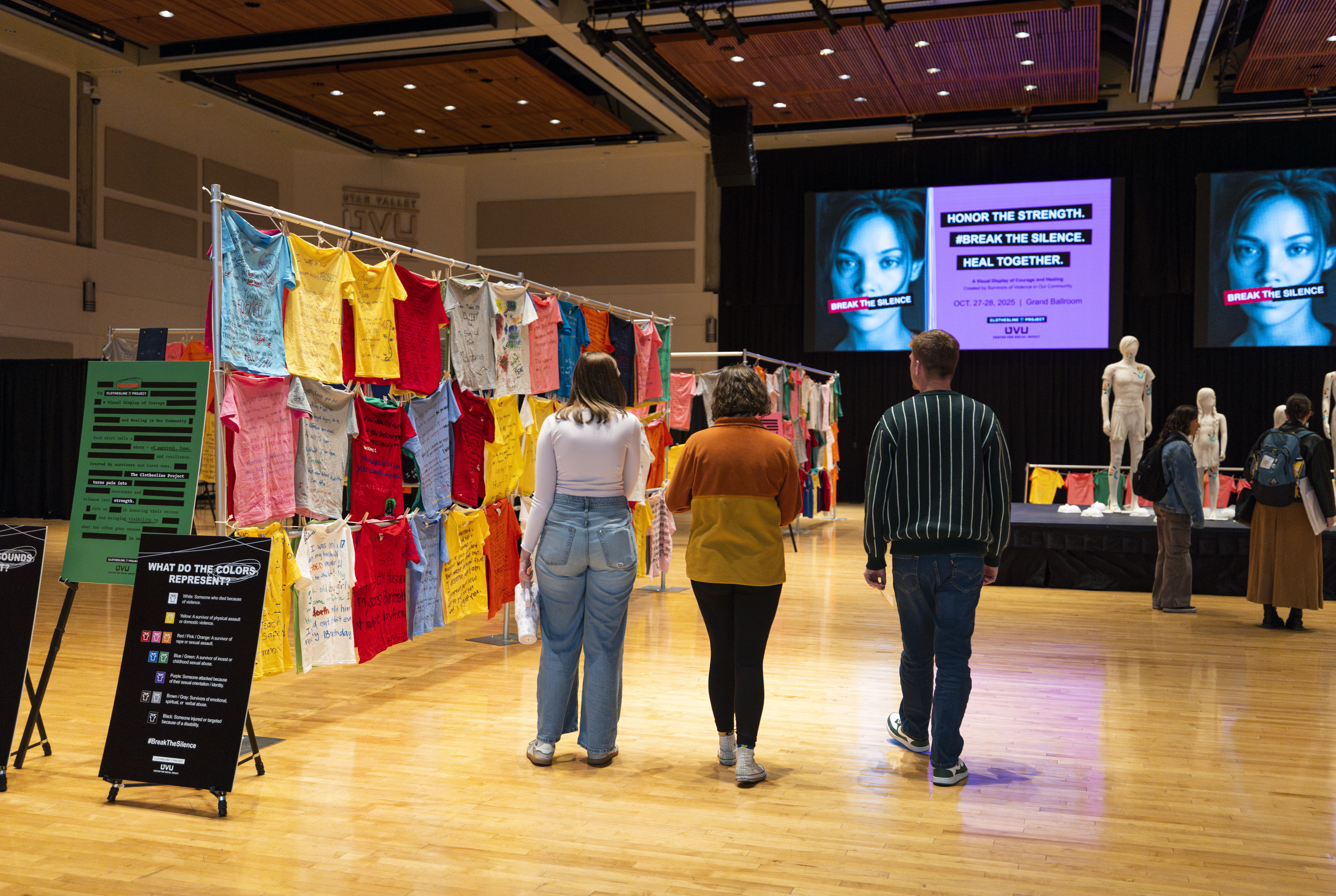 More than 2,000 shirts, countless stories: UVU exhibit gives survivors of violence a voice