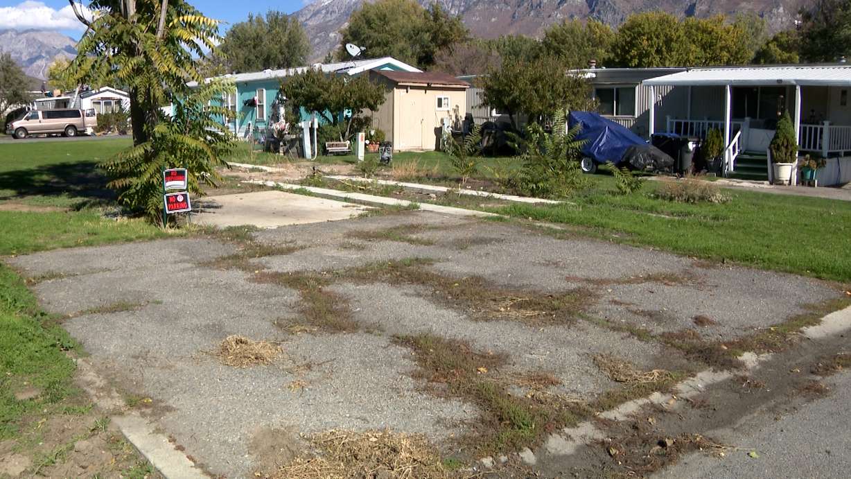 Shady Acres mobile home park in Provo is pictured on Tuesday.