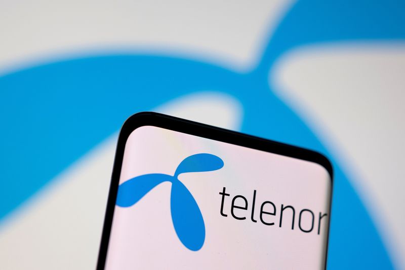 Telenor logo is seen displayed in this illustration taken, May 3, 2022.
