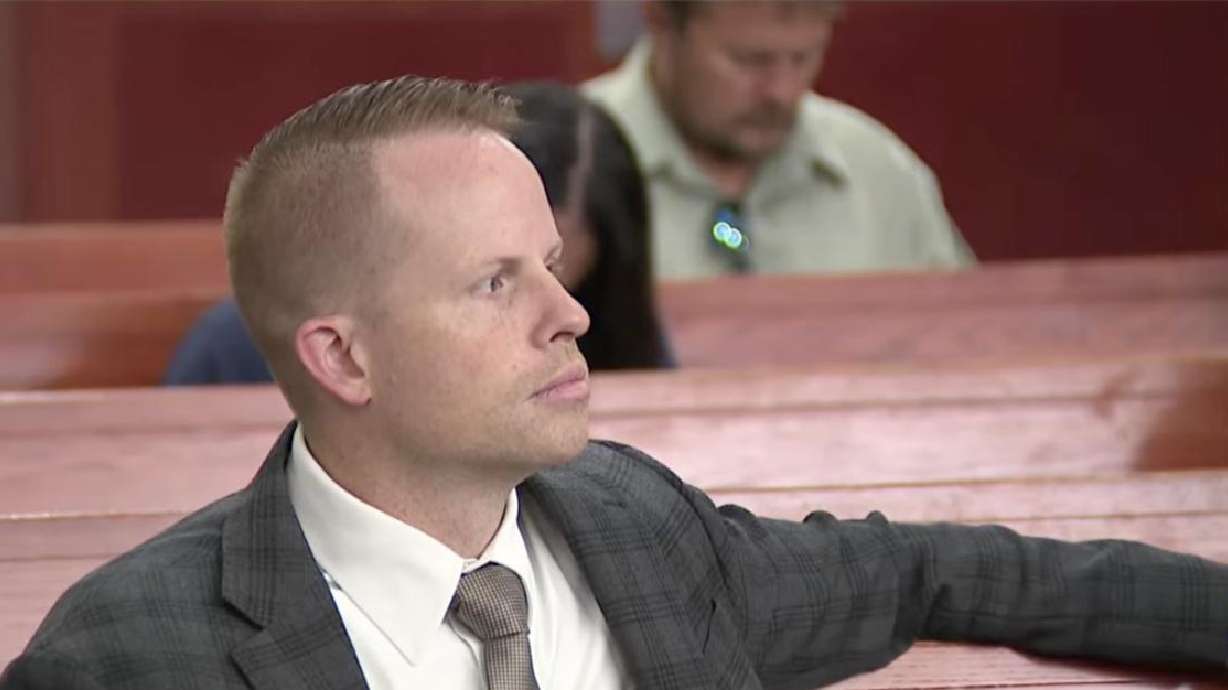 Former Utah state Rep. Trevor Lee, R-Layton, appears at the Scott M. Matheson Courthouse in Salt Lake City on Wednesday. Lee was charged last month with fraud and forgery.