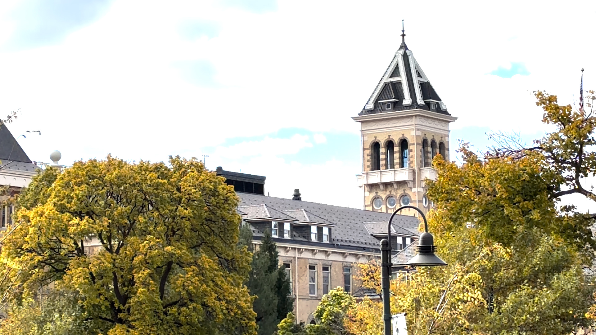 Old Main at Utah State University in Logan.