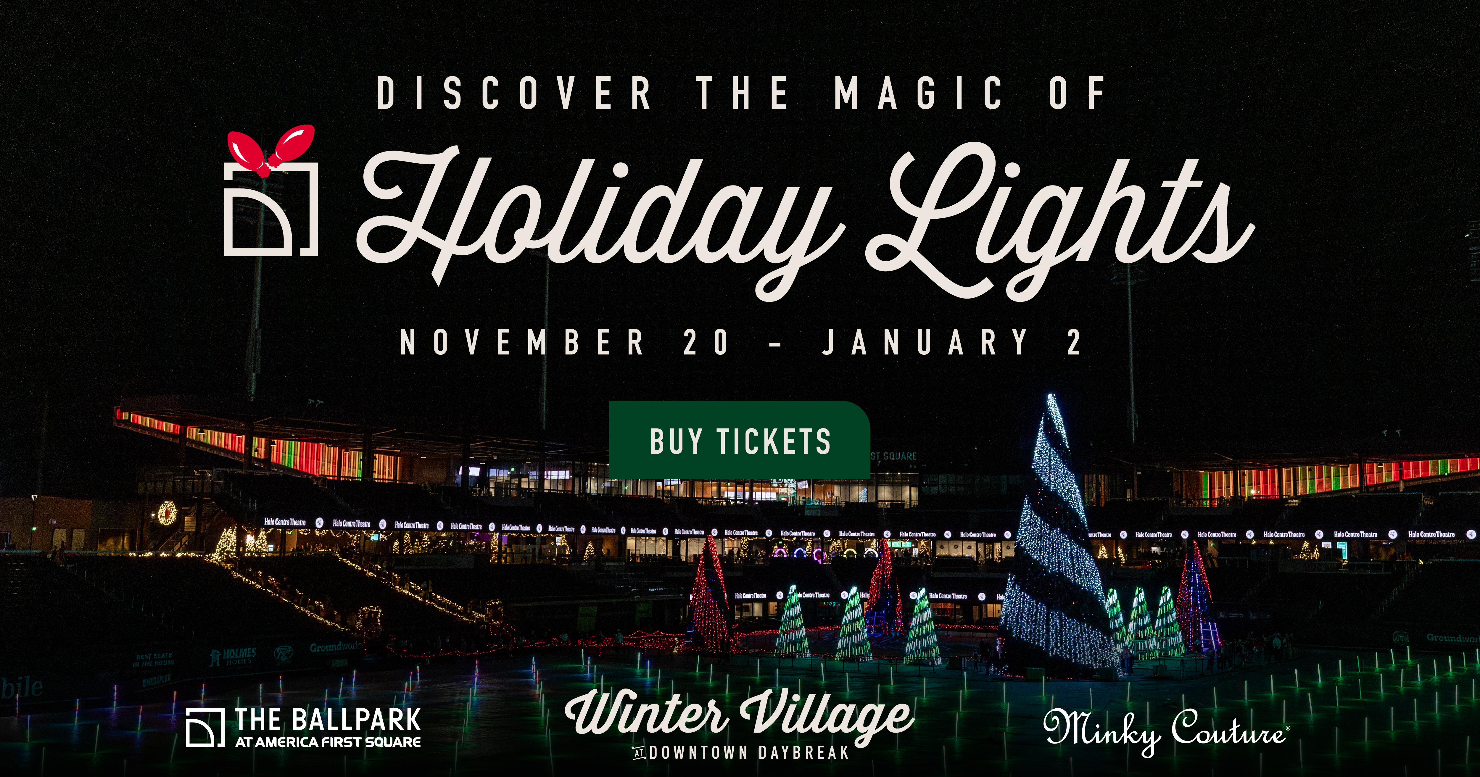 Win tickets to Holiday Lights at the Ballpark!