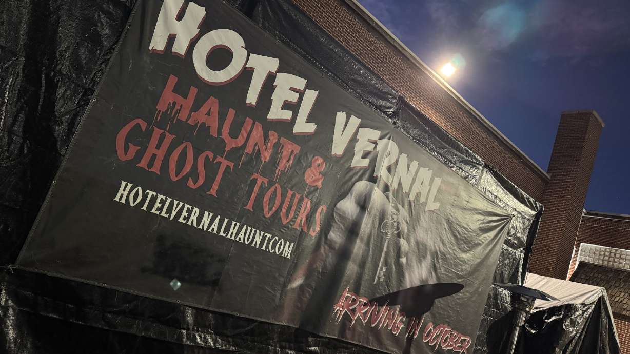 The Hotel Vernal Haunt in Vernal, Wednesday. The popular attraction will be ending operations after eight seasons on Saturday.