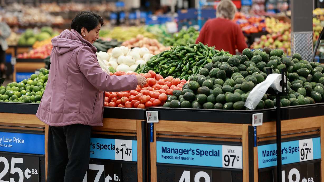 A woman shops for produce at Walmart Supercenter in West Valley City on Oct. 31, 2025. A report by the Washington Post said the FDA rarely inspects food processing plants outside the United States.