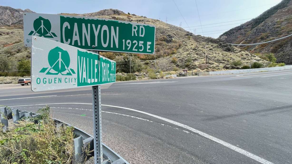 Box Elder County Sheriff Kevin Potter is on leave after crash in Weber County that critically injured a woman. The photo from Friday shows the location of the accident along Canyon Road where it intersects with Valley Drive.