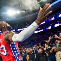 LeBron James is 41 and feeling young in Philly. He had his best game yet with the 76ers