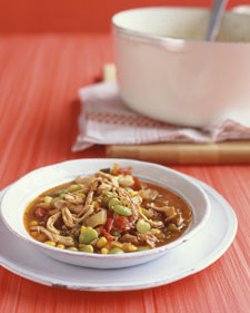 Chicken-Corn-and Lima Bean Stew
