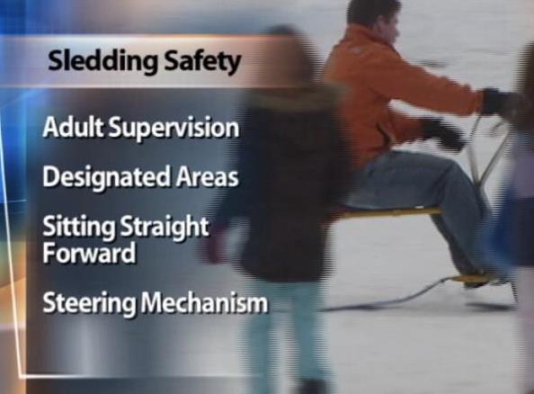 Ski helmets recommended for sledders