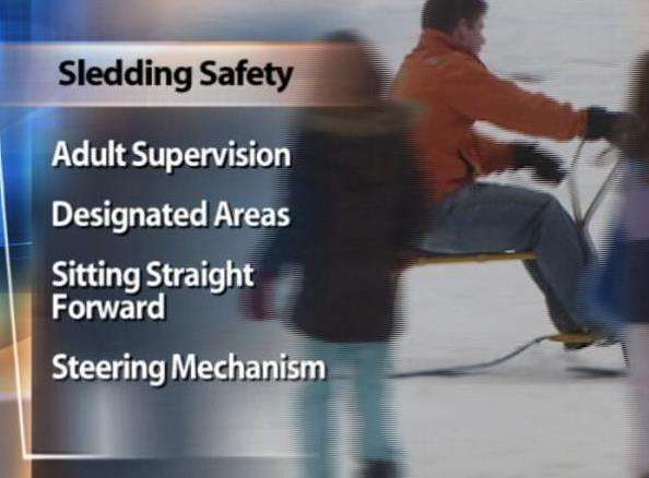 Ski helmets recommended for sledders