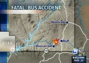 Death toll climbs to 9 in southeastern Utah bus crash