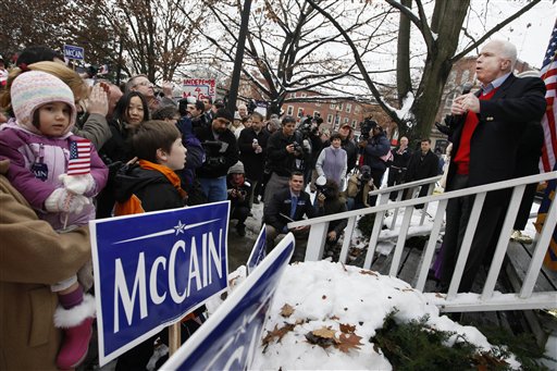 Candidates and supporters working hard in New Hampshire