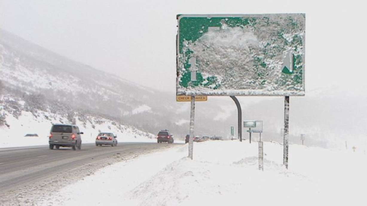 Storm slows traffic across the Wasatch Front