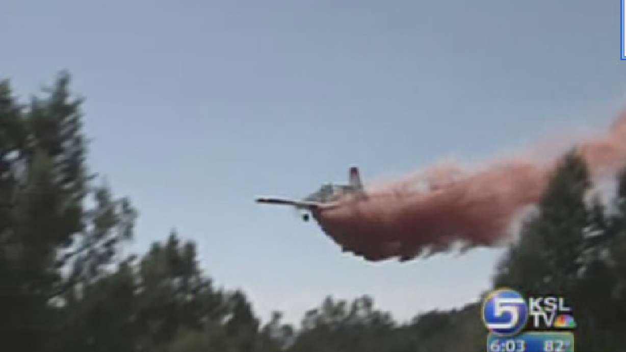 Wildfire Burning Close to Vacation Homes in Sanpete County