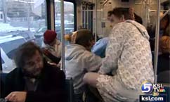 Pranksters ride TRAX with no pants