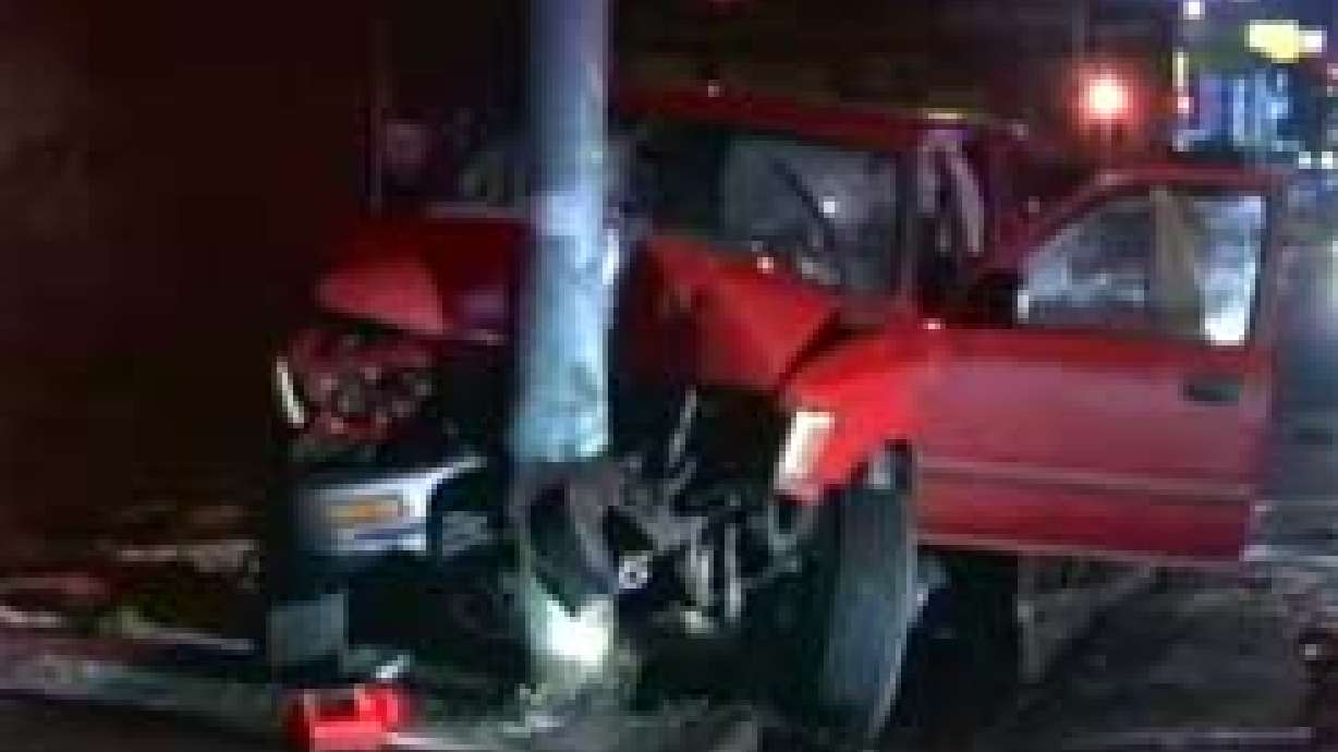 2 taken to hospital following car crash