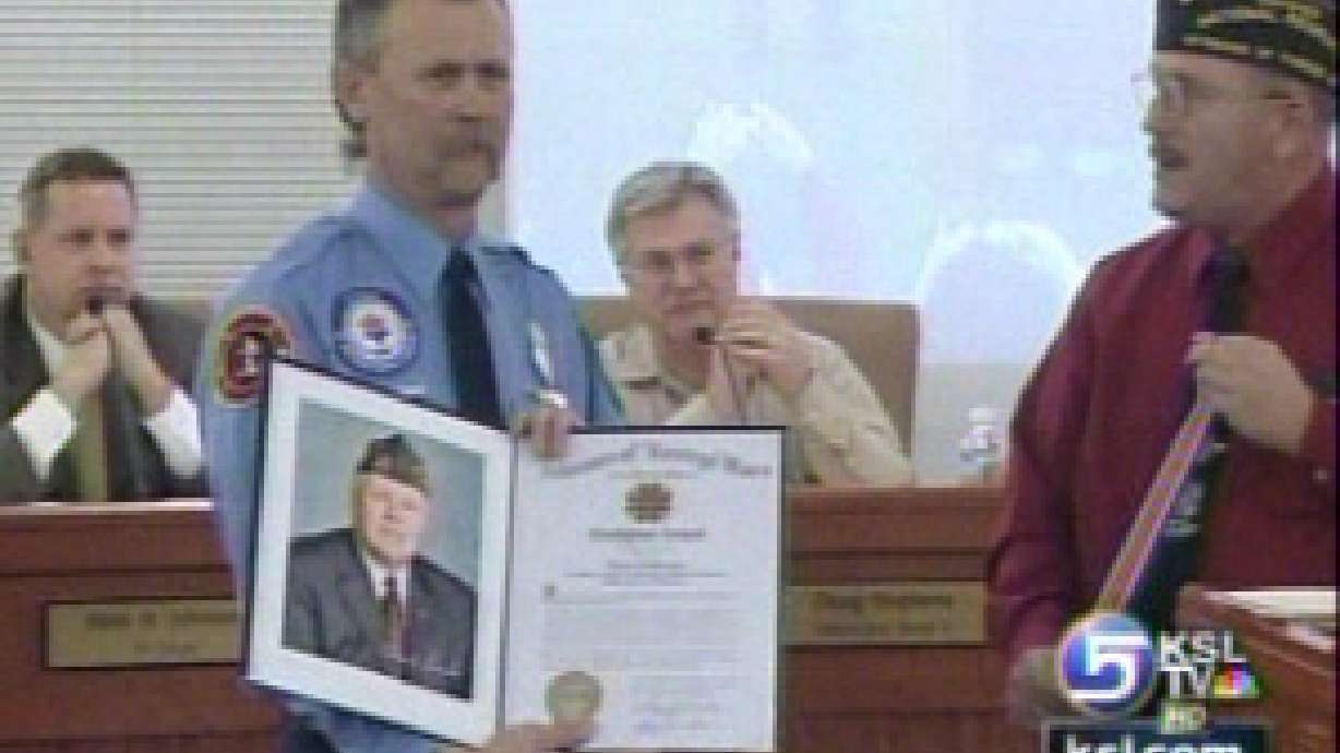 Firefighter and police officer honored
