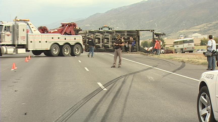 Dump Truck Driver Injured in I-15 Wreck