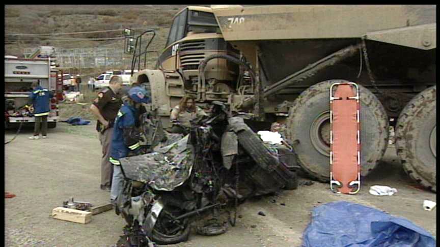 Dump Truck Kills Woman in Violent Crash